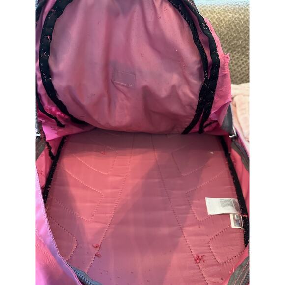 The North‎ Face Vault Backpack Pink Grey Youth School Travel Bag - Picture 7 of 8